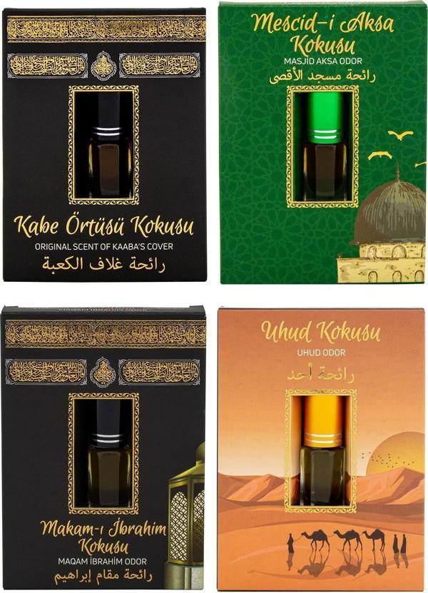 Kabe Örtüsü Kokusu Mescidi Aksa kokusu Makamı İbrahim Kokusu ve Uhud Kokusu Alkolsüz Esans 3ml - Image 1