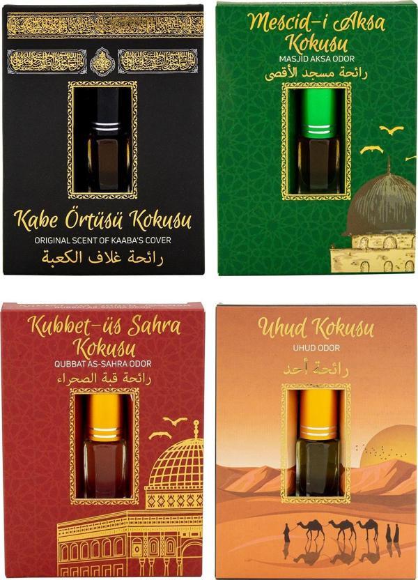 Kabe Örtüsü Kokusu Mescidi Aksa kokusu Kubbetül Sahra Kokusu ve Uhud Kokusu Alkolsüz Esans 3ml - Image 1