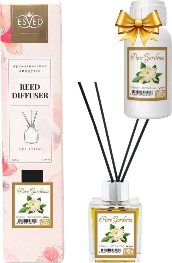 Saf Bahçe Kokusu 100 Ml Çubuklu Oda Kokusu Yedek Dolum Şişesi Hediyeli - Image 1