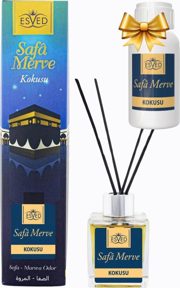 Safa Merve Kokusu 100 Ml Çubuklu Oda Kokusu Yedek Dolum Şişesi Hediyeli - Image 1