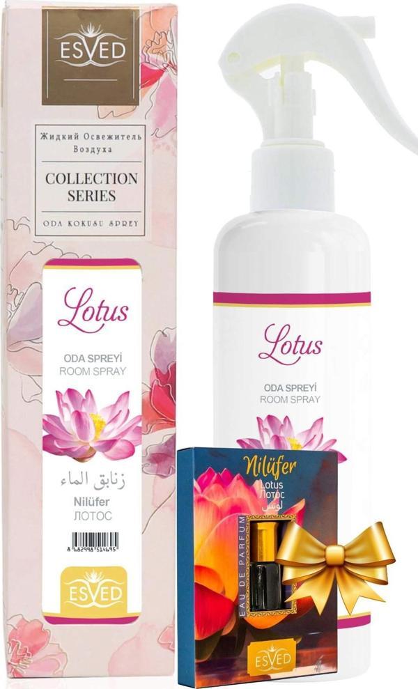 Nilüfer Kokusu Sprey 400 Ml. Nilüfer Kokusu Parfüm Esansı 3Ml. Hediyeli - Image 1