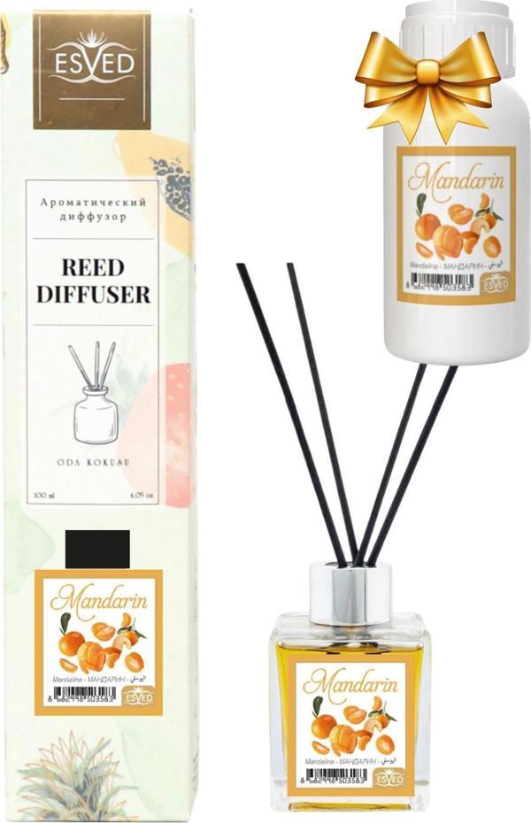 Mandalina Kokusu 100 Ml Çubuklu Oda Kokusu Yedek Dolum Şişesi Hediyeli - Image 1