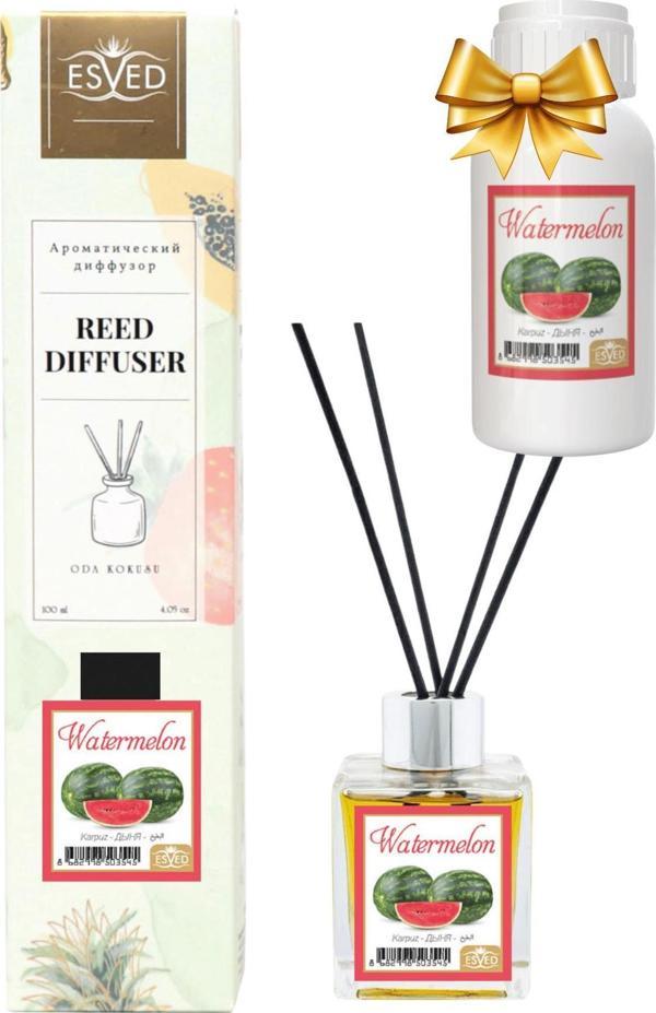 Karpuz Kokusu 100 Ml Çubuklu Oda Kokusu Yedek Dolum Şişesi Hediyeli - Image 1