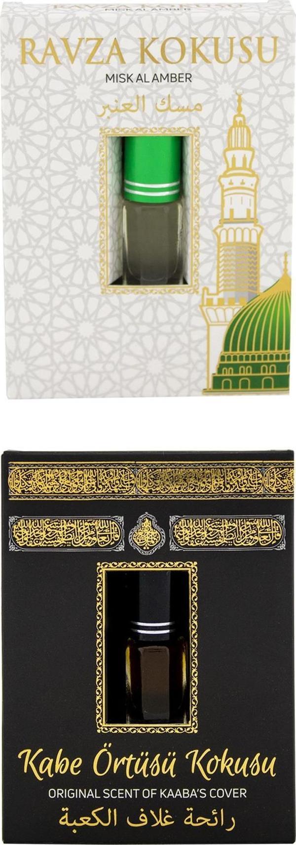 Medine Ravza Kokusu Ve Kabe Örtüsü Kokusu Alkolsüz Esans 3ml - Image 1
