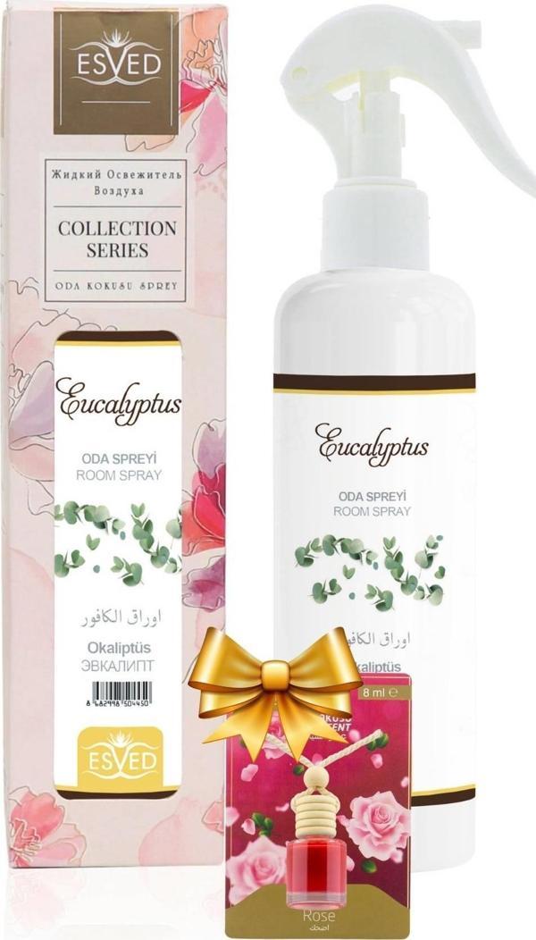 Okaliptüs Kokusu Sprey 400Ml. Okaliptüs Kokusu Araba Kokusu 8Ml. Hediyeli - Image 1