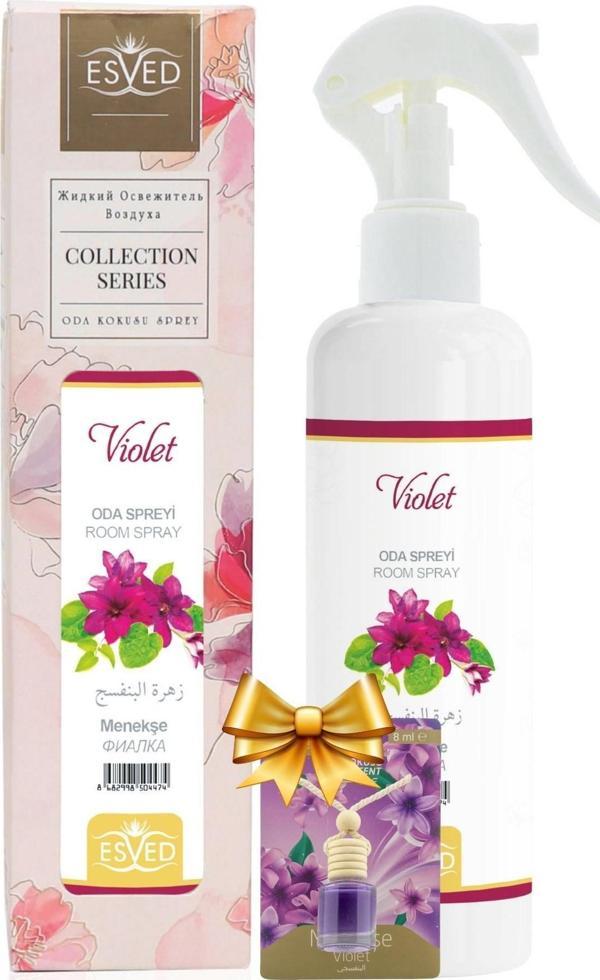 Menekşe Kokusu Sprey 400Ml. Menekşe Kokusu Araba Kokusu 8Ml. Hediyeli - Image 1