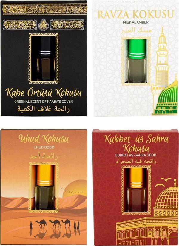 Kabe Örtüsü Kokusu Medine Ravza Kokusu Uhud Kokusu ve Kubbetül Sahra kokusu Alkolsüz Esans 3ml - Image 1