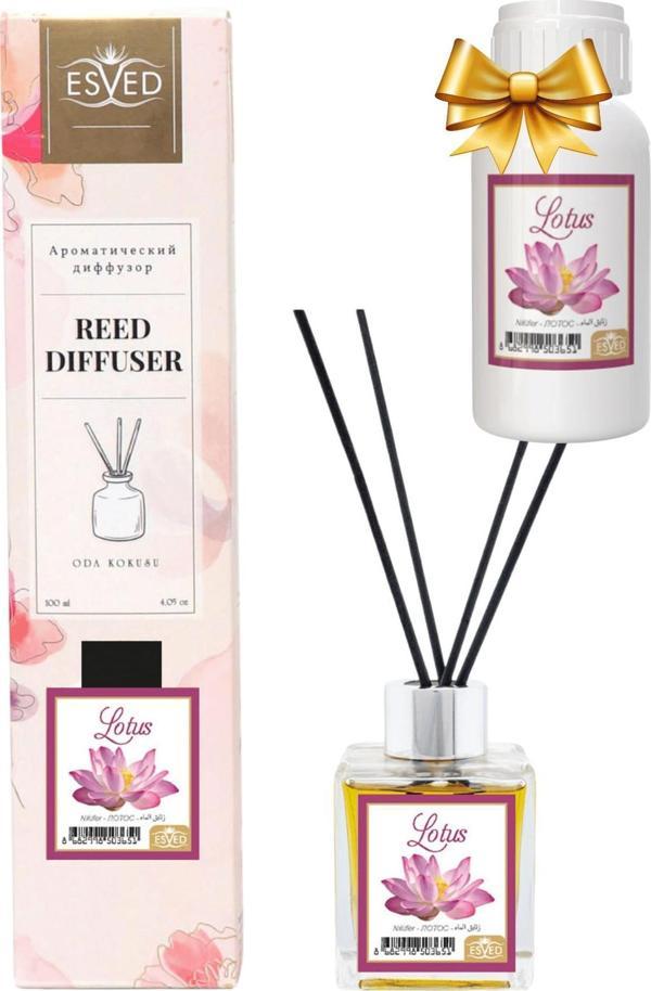 Nilüfer Kokusu 100 Ml Çubuklu Oda Kokusu Yedek Dolum Şişesi Hediyeli - Image 1