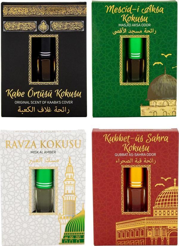 Kabe Örtüsü Kokusu Mescidi Aksa kokusu Medine Ravza Kokusu ve Kubbetül Sahra Kokusu Alkolsüz Esans 3ml - Image 1