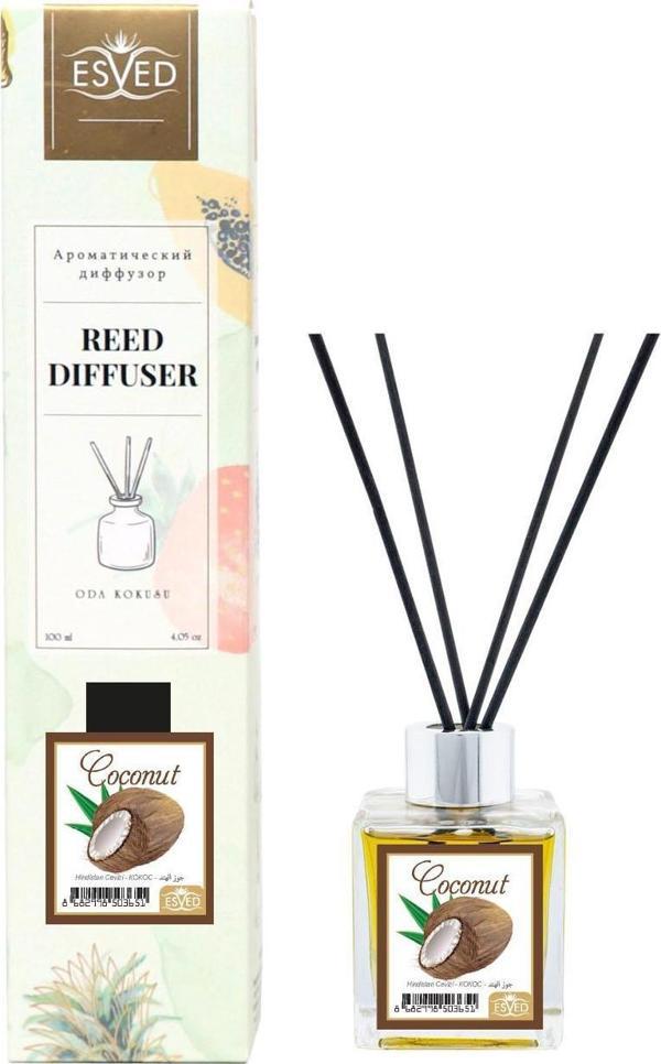 Hindistan Cevizi Kokusu 100 Ml Çubuklu Oda Kokusu - Image 1