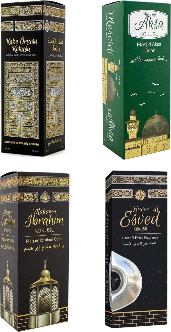 Kabe Örtüsü Kokusu Mescidi Aksa Kokusu Makamı İbrahim Kokusu ve Hacerül Esved kokusu Sprey 400 Ml. - Image 1