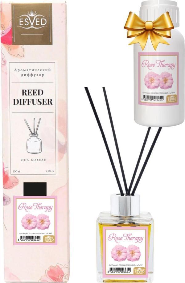 Gül Terapisi Kokusu 100 Ml Çubuklu Oda Kokusu Yedek Dolum Şişesi Hediyeli - Image 1