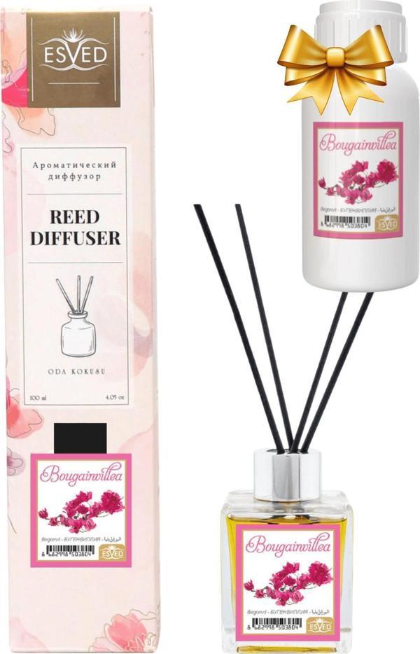 Begonvil Çiçeği Kokusu 100 Ml Çubuklu Oda Kokusu Yedek Dolum Şişesi Hediyeli - Image 1