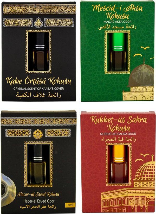 Kabe Örtüsü Kokusu Mescidi Aksa kokusu Hacerül Esved Kokusu ve Kubbetül Sahra kokusu Alkolsüz Esans 3ml - Image 1