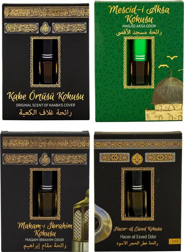 Kabe Örtüsü Kokusu Mescidi Aksa kokusu Makamı İbrahim Kokusu ve Hacerül Esved Kokusu Alkolsüz Esans 3ml - Image 1