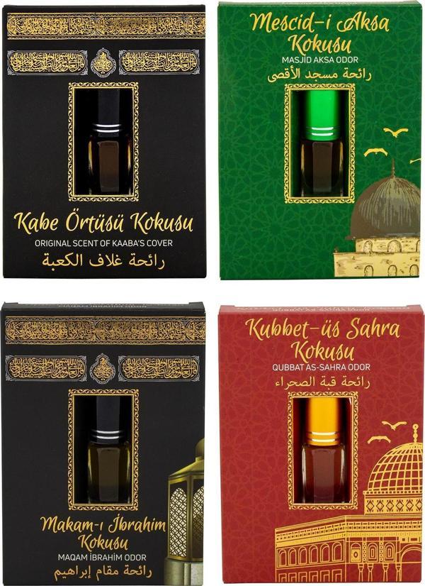 Kabe Örtüsü Kokusu Mescidi Aksa kokusu Makamı İbrahim Kokusu ve Kubbetül Sahra Kokusu Alkolsüz Esans 3ml - Image 1