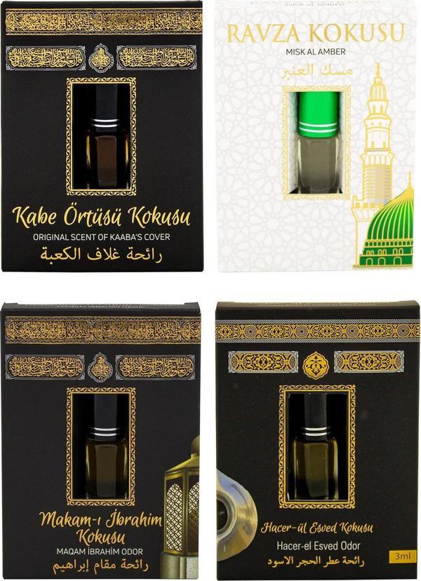 Kabe Örtüsü Kokusu Medine Ravza Kokusu Makamı İbrahim Kokusu ve Hacerül Esved kokusu Alkolsüz Esans 3ml - Image 1