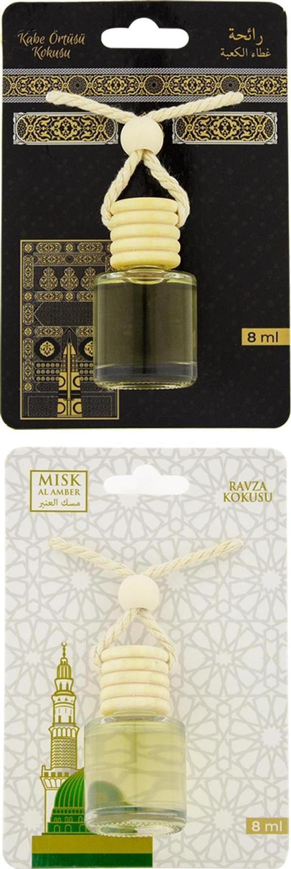 Kabe Örtüsü Kokusu Ve Medine Ravza Kokusu 8 Ml Araba Kokusu Cam Şişe - Image 1