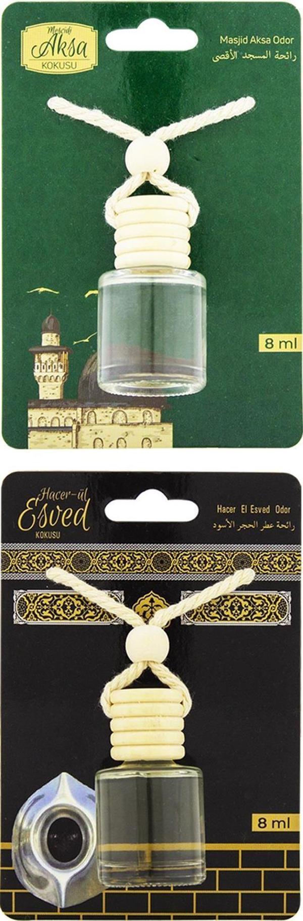 Mescidi Aksa Kokusu Ve Hacerül Esved Kokusu 8 Ml Araba Kokusu Cam Şişe - Image 1