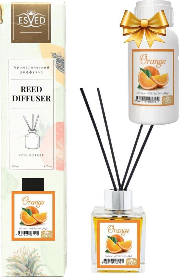 Portakal Kokusu 100 Ml Çubuklu Oda Kokusu Yedek Dolum Şişesi Hediyeli - Image 1