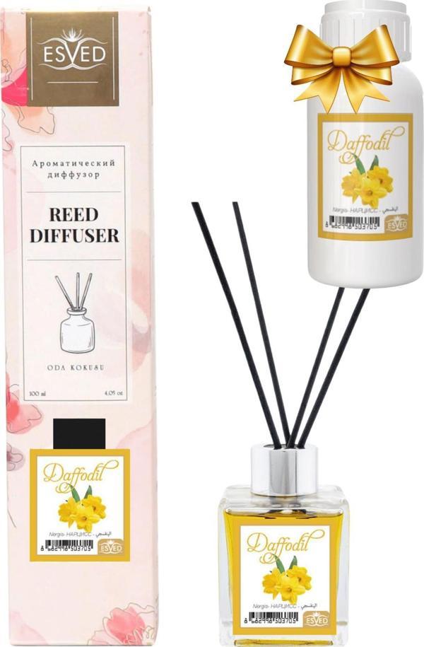 Nergiz Kokusu 100 Ml Çubuklu Oda Kokusu Yedek Dolum Şişesi Hediyeli - Image 1