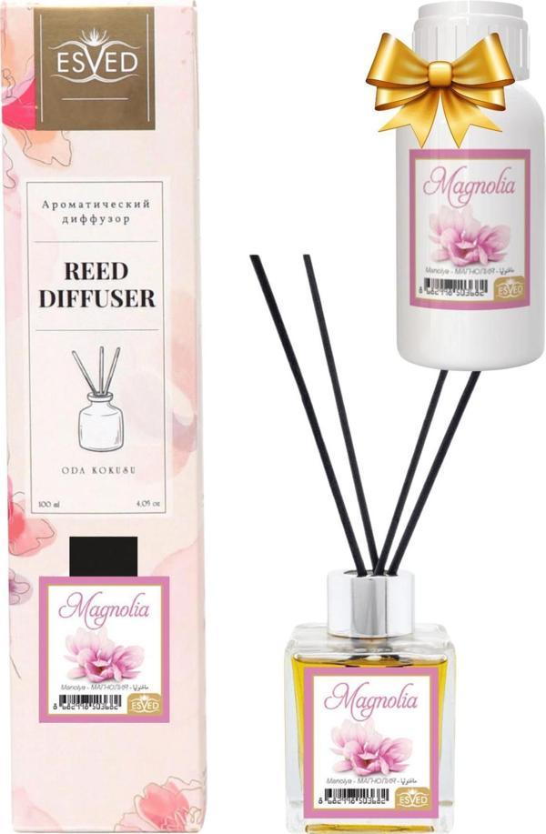 Manolya Kokusu 100 Ml Çubuklu Oda Kokusu Yedek Dolum Şişesi Hediyeli - Image 1