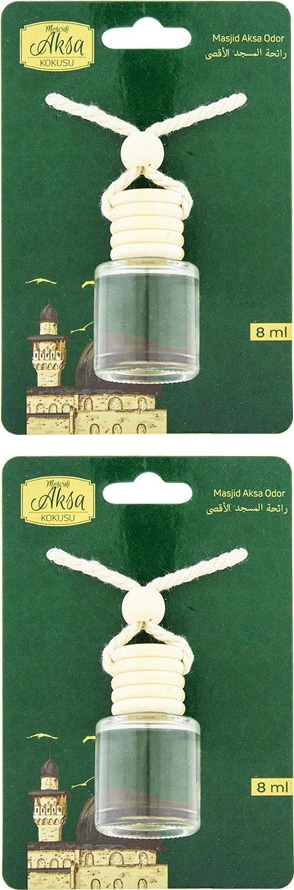Mescidi Aksa Kokusu 8 Ml Araba Kokusu Cam Şişe 2 Adet - Image 1