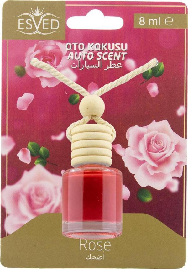 Gül Kokusu 8 Ml Araba Kokusu Cam Şişe - Image 1