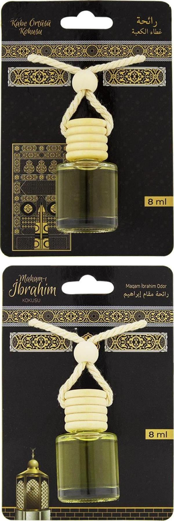 Kabe Örtüsü Kokusu Ve Makamı İbrahim Kokusu 8 Ml Araba Kokusu Cam Şişe - Image 1