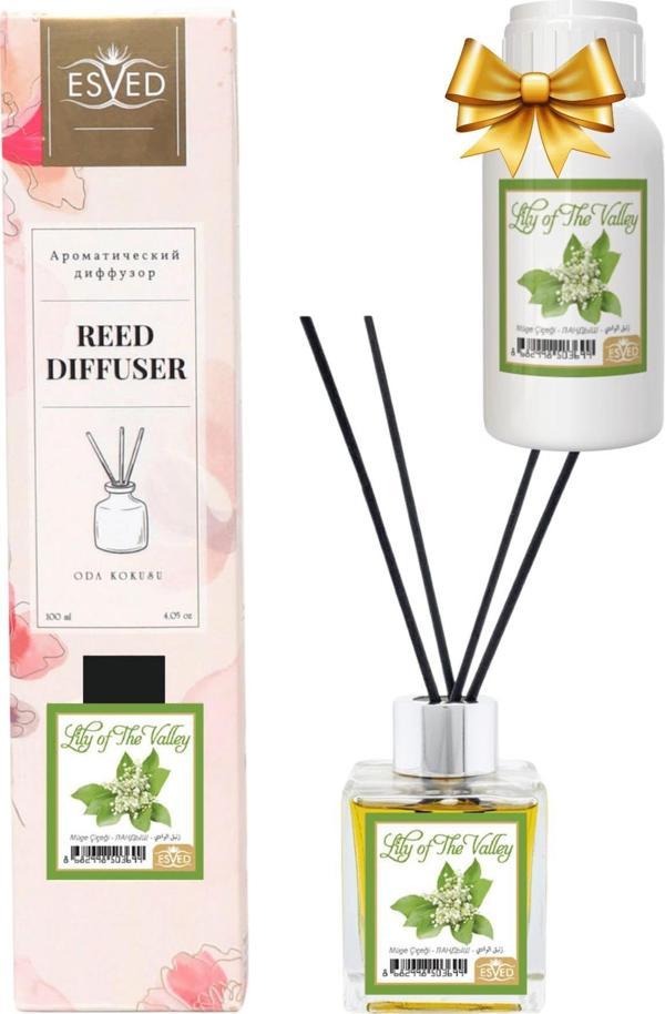 Müge Çiçeği Kokusu 100 Ml Çubuklu Oda Kokusu Yedek Dolum Şişesi Hediyeli - Image 1
