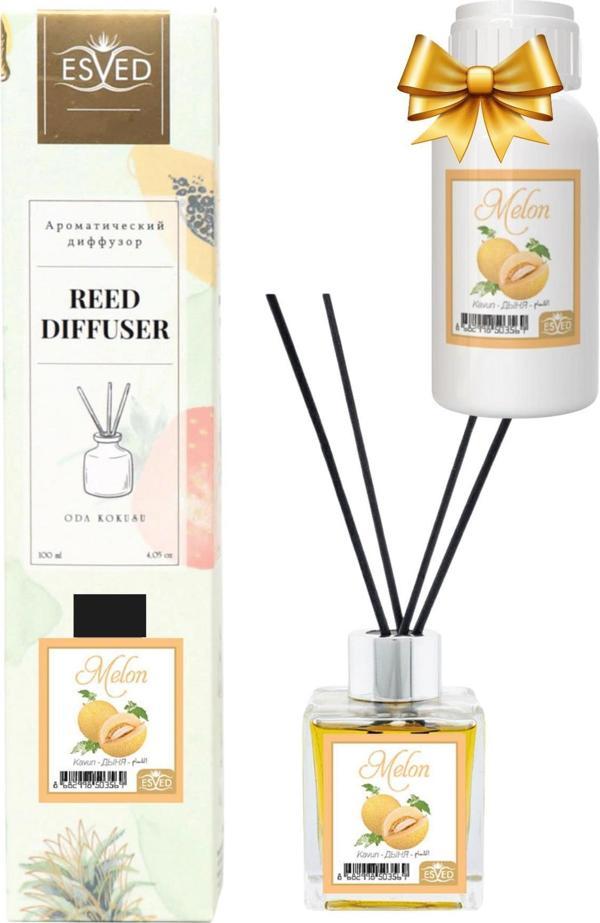 Kavun Kokusu 100 Ml Çubuklu Oda Kokusu Yedek Dolum Şişesi Hediyeli - Image 1
