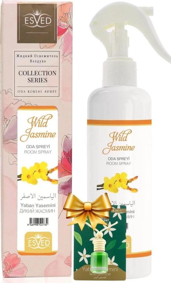 Yaban Yasemini Kokusu Sprey 400Ml.  Yaban Yasemini Araba Kokusu 8Ml. Hediyeli - Image 1