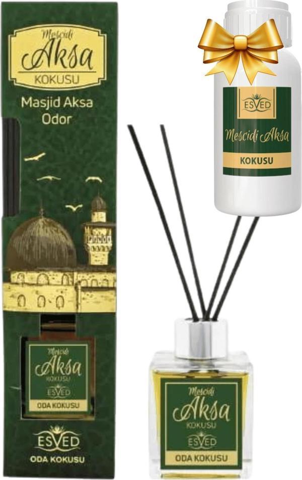 Mescidi Aksa Kokusu 100 Ml Çubuklu Oda Kokusu Yedek Dolum Şişesi Hediyeli - Image 1