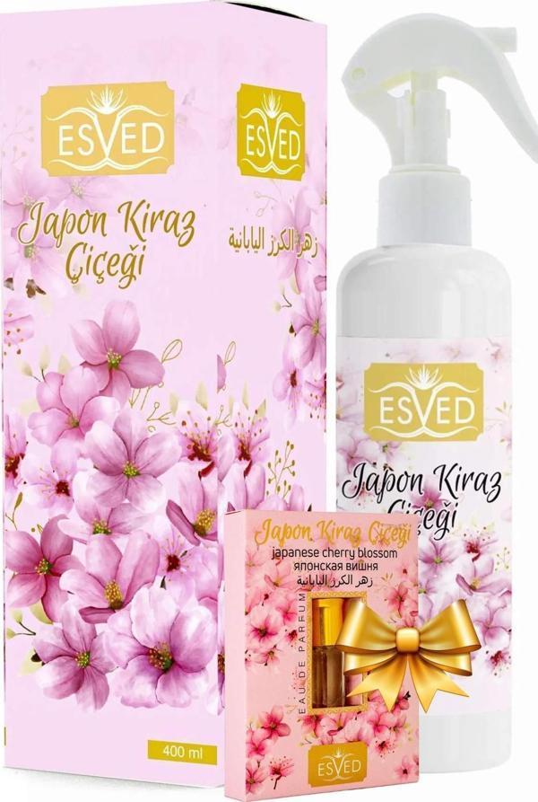 Japon Kiraz Çiçeği Kokusu Sprey 400 Ml. Japon Kiraz Çiçeği Kokusu Parfüm Esansı 3Ml. Hediyeli - Image 1