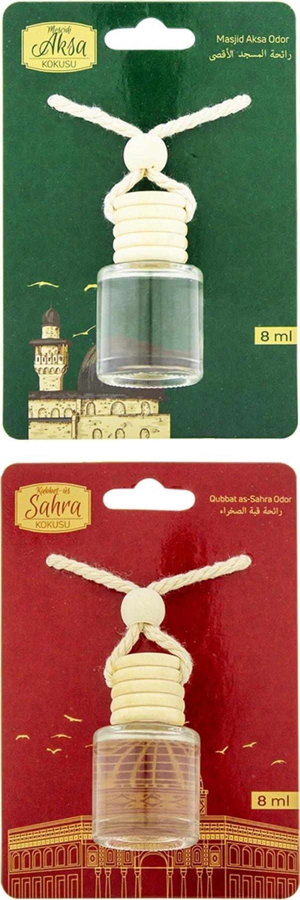 Mescidi Aksa Kokusu Ve Kubbetüs Sahra Kokusu 8 Ml Araba Kokusu Cam Şişe - Image 1
