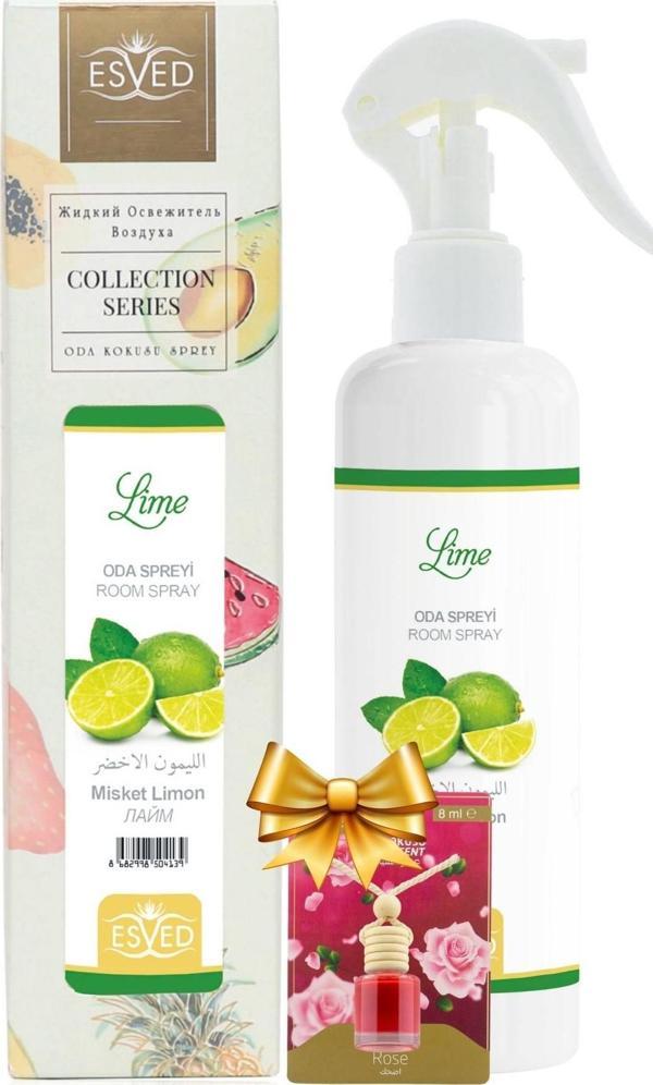 Misket Limonu Kokusu Sprey 400Ml. Gül Araba Kokusu 8Ml. Hediyeli - Image 1