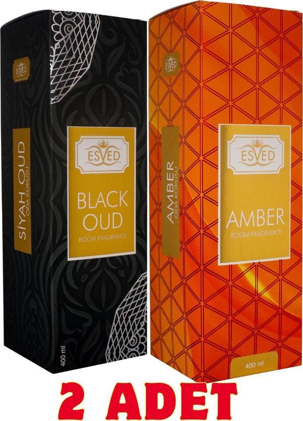 Amber ve Siyah Oud & Black Oud Oda Ve Kumaş Spreyi Seccade Spreyi Oda Kokusu Koku 400 ml - Image 1