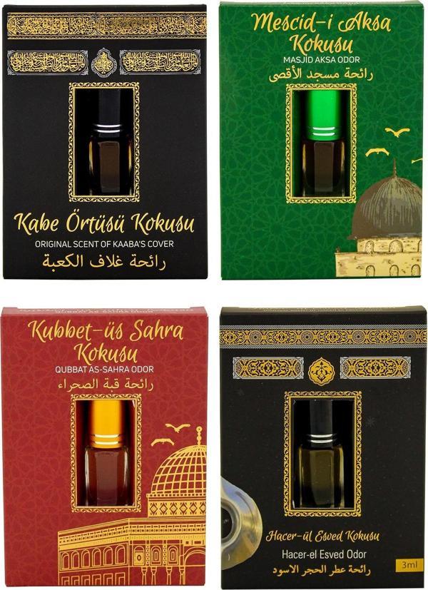 Kabe Örtüsü Kokusu Mescidi Aksa kokusu Kubbetül Sahra Kokusu ve Hacerül Esved Kokusu Alkolsüz Esans 3ml - Image 1