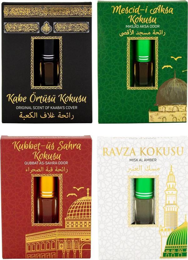 Kabe Örtüsü Kokusu Mescidi Aksa kokusu Kubbetül Sahra Kokusu ve Medine Ravza Kokusu Alkolsüz Esans 3ml - Image 1