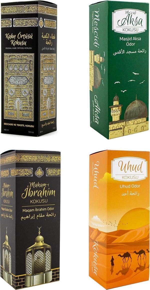Kabe Örtüsü Kokusu Mescidi Aksa Kokusu Makamı İbrahim Kokusu ve Uhud kokusu Sprey 400 Ml. - Image 1