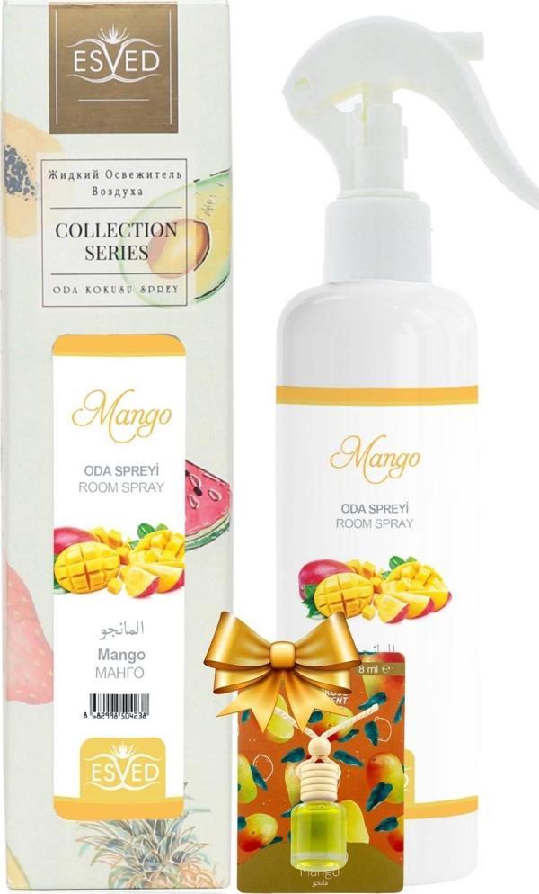 Mango Kokusu Sprey 400Ml. Mango Kokusu  Araba Kokusu 8Ml. Hediyeli - Image 1