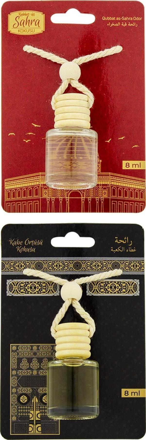Kubbetüs Sahra Kokusu Ve Kabe Örtüsü Kokusu 8 Ml Araba Kokusu Cam Şişe - Image 1