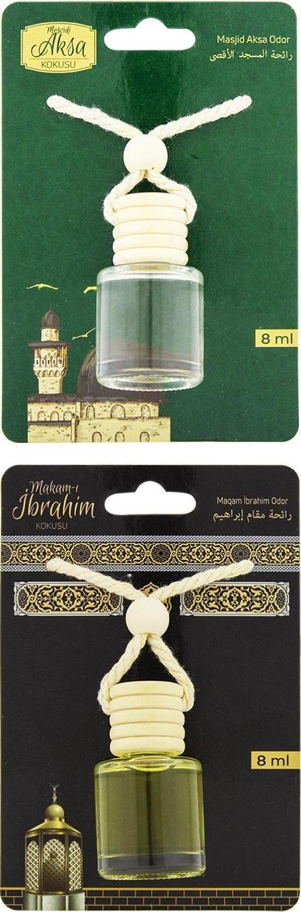 Mescidi Aksa Kokusu Ve Makamı İbrahim Kokusu 8 Ml Araba Kokusu Cam Şişe - Image 1