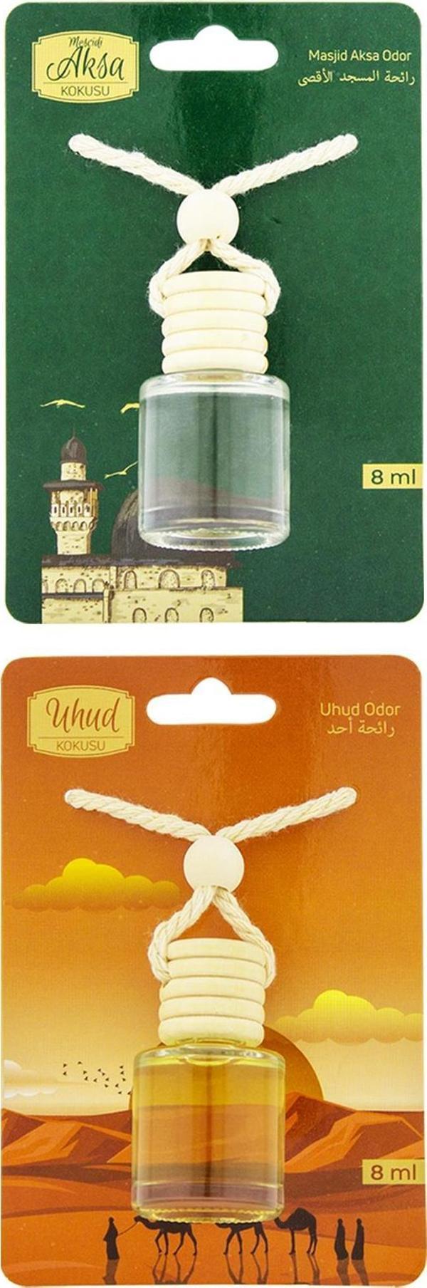 Mescidi Aksa Kokusu Ve Uhud Kokusu 8 Ml Araba Kokusu Cam Şişe - Image 1