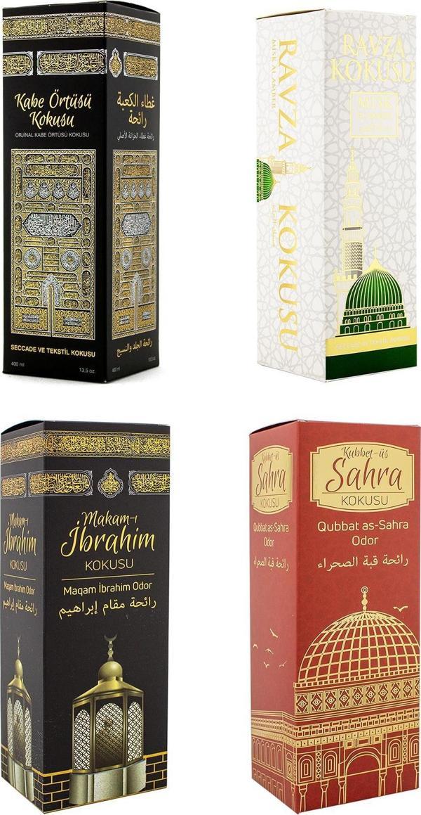 Kabe Örtüsü Kokusu Medine Ravza Kokusu Makamı İbrahim Kokusu Ve Kubbetül Sahra Kokusu Sprey 400 Ml. - Image 1