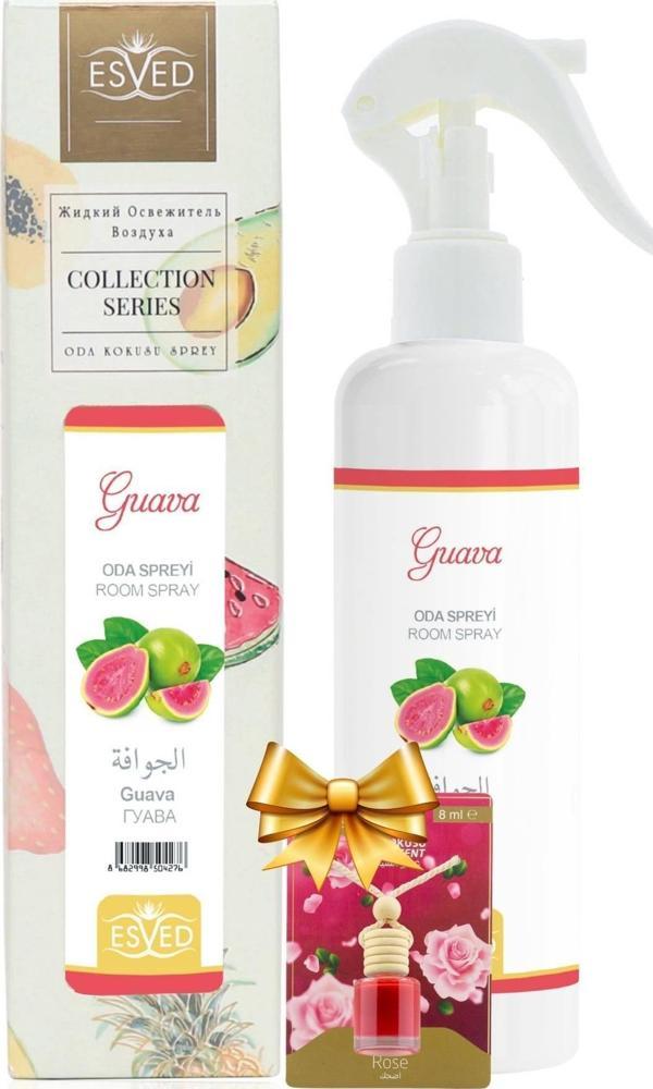 Guava Kokusu Sprey 400Ml. Gül Kokusu Araba Kokusu 8Ml. Hediyeli - Image 1