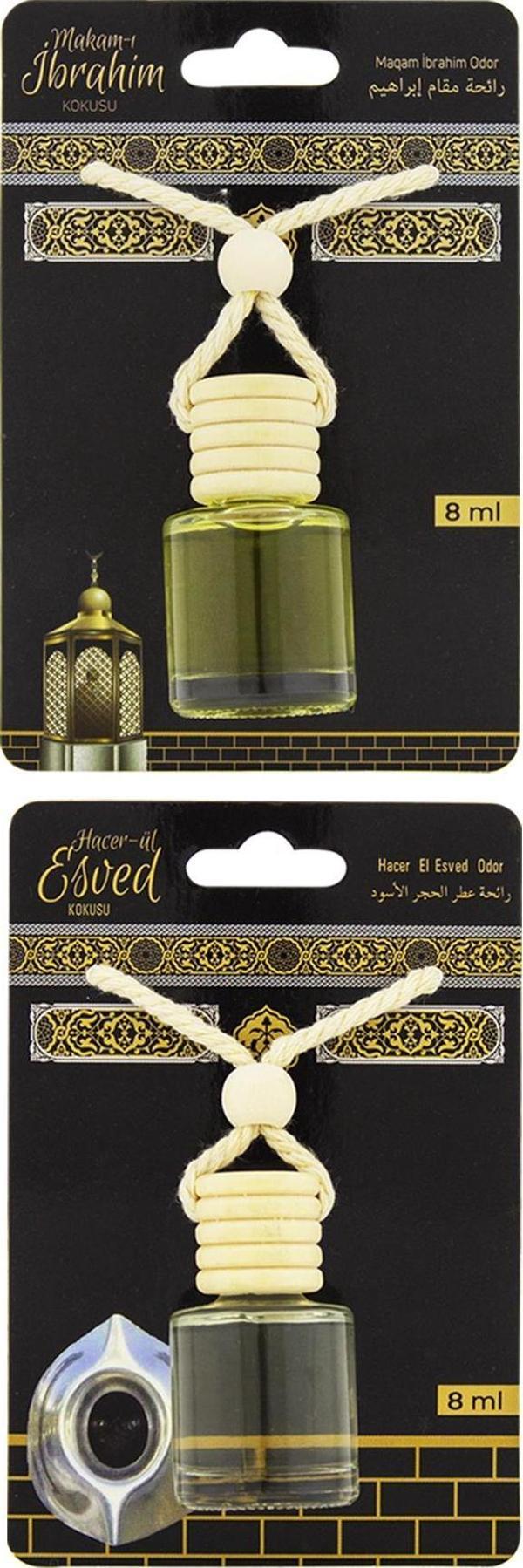 Makamı İbrahim Kokusu Ve Hacerül Esved Kokusu 8 Ml Araba Kokusu Cam Şişe - Image 1