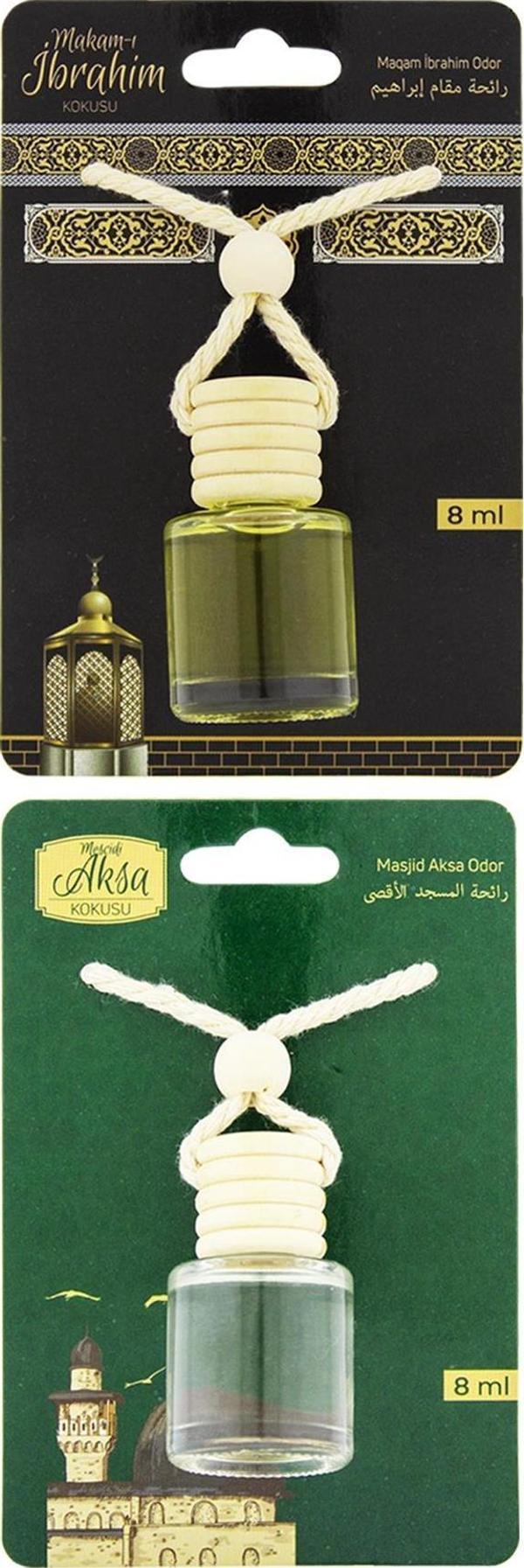 Makamı İbrahim Kokusu Ve Mescidi Aksa Kokusu 8 Ml Araba Kokusu Cam Şişe - Image 1