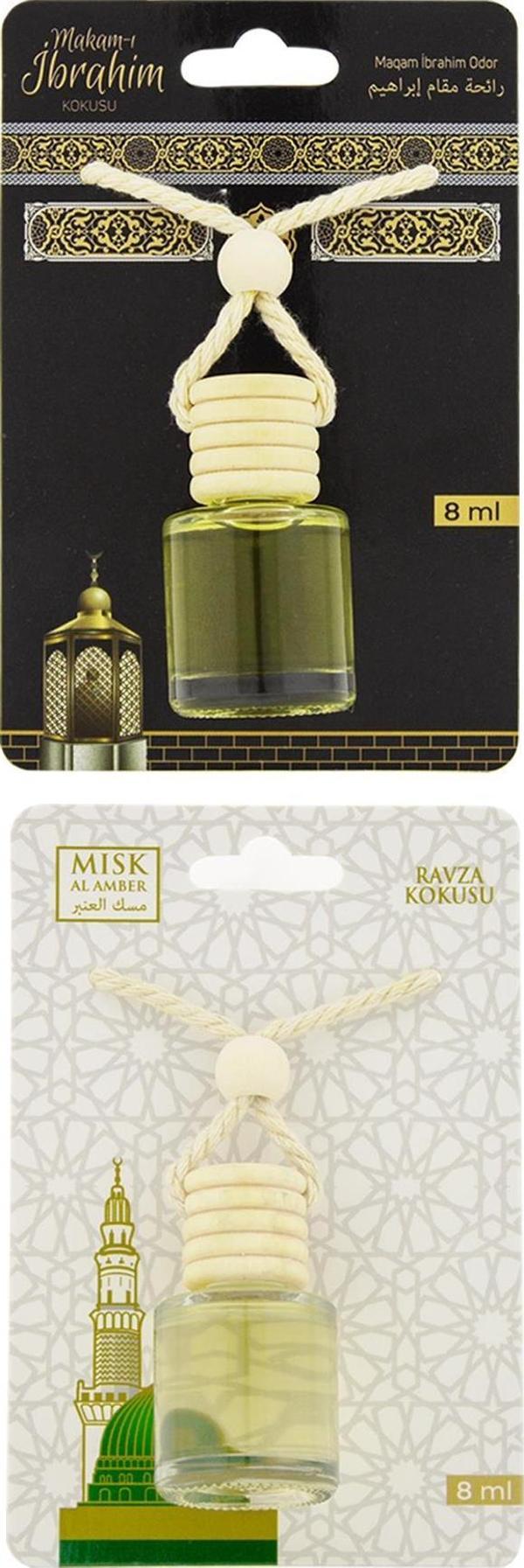 Makamı İbrahim Kokusu Ve Medine Ravza Kokusu 8 Ml Araba Kokusu Cam Şişe - Image 1