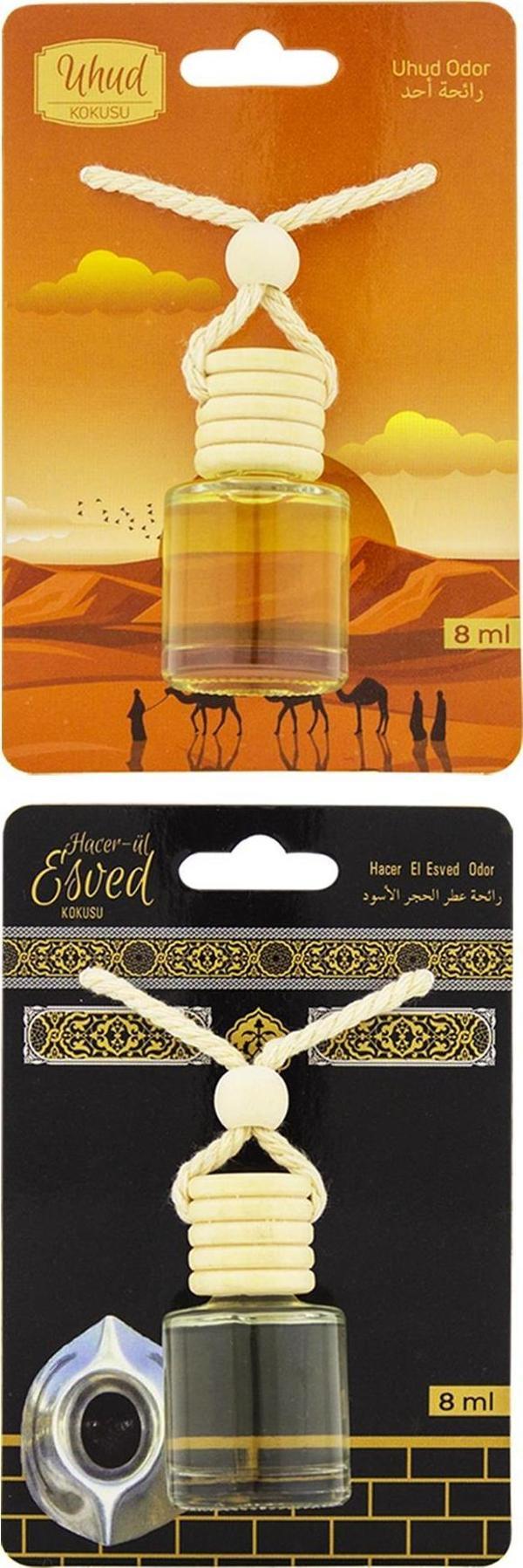 Uhud Kokusu Ve Hacerül Esved Kokusu 8 Ml Araba Kokusu Cam Şişe - Image 1